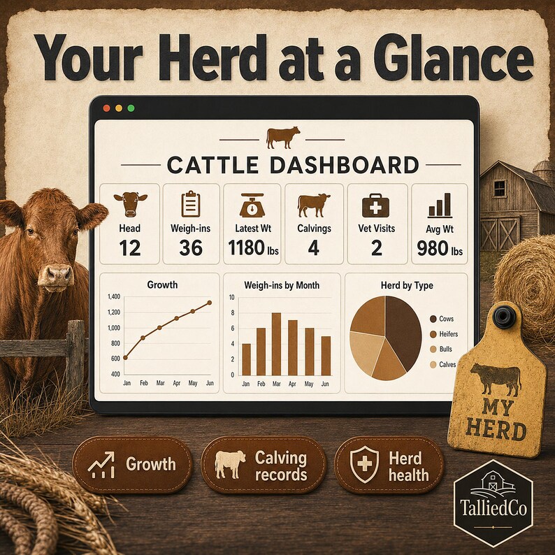 Cattle dashboard google sheets