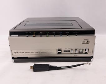 Vintage Hitachi Portable Video Cassette Recorder VCR Untested