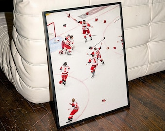 Iconic Carolina Hurricanes 2026 Stanley Cup Champions | NHL Victory Poster | Wall Art Print | Modern Room Decor for Hockey Fans