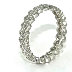 Platinum and Diamond Wedding Band