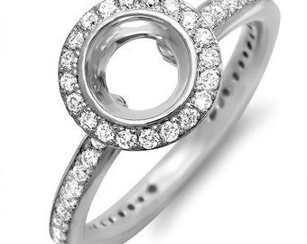 18kt White Gold Dimaond Engagement Ring