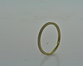 18kt Yellow Gold and Diamond Eternity Band