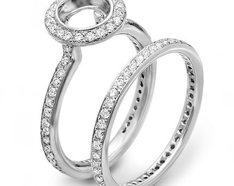 18kt White Gold Diamond Bridal Set