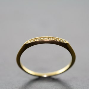 14kt Yellow Gold with Genuine Yellow Sapphires Wedding Band