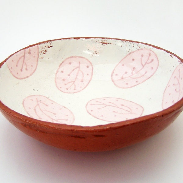 SECOND SALE - Ceramic Bowl - Hand Painted Bowl - Terracotta Bowl - Ceramics and Pottery - Homewares