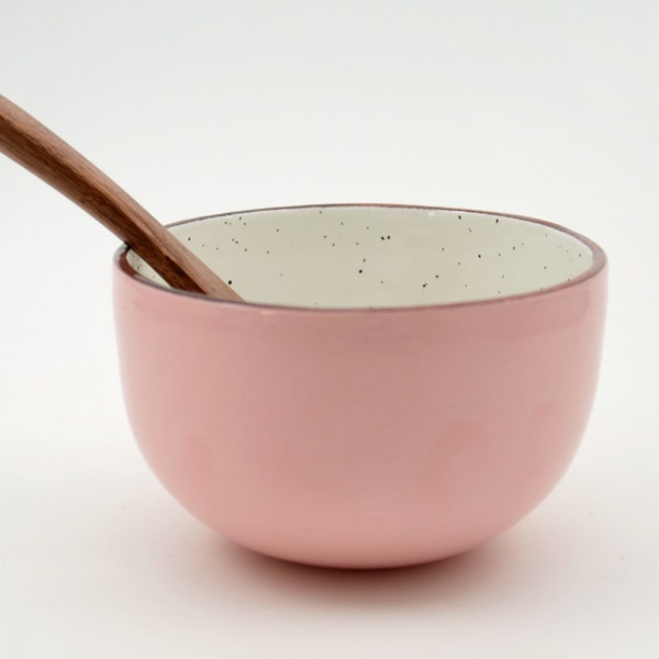 Hand Painted Bowl - Pottery Bowl - Ceramic Bowl - Speckled Ceramic Bowl - Ceramics and Pottery