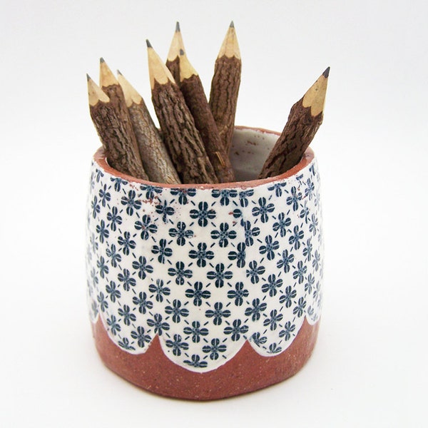 Patterned Pottery - Succulent Planter - Storage Pot - Terracotta Planter - Plant Pot - Ceramic Planter