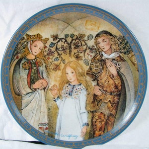 Konigszelt Bayern Der Mittelpunkt &quot;THE CENTER&quot; Porselein Art Plate Nieuw! Coa! Mib! Sulamith&#39;s Love Song