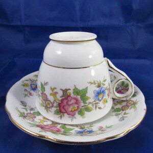 Vintage Royal Stafford Pedestal large Tea Cup and Saucer Rochester c1950 made in england image 6