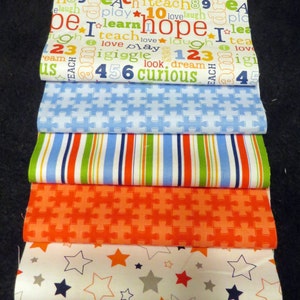 BUiLD A QUiLT Rag Quilt Kit Riley Blake PIECES OF HOPE Brand New Fabric 48 6 Riley Blake Sqs image 2