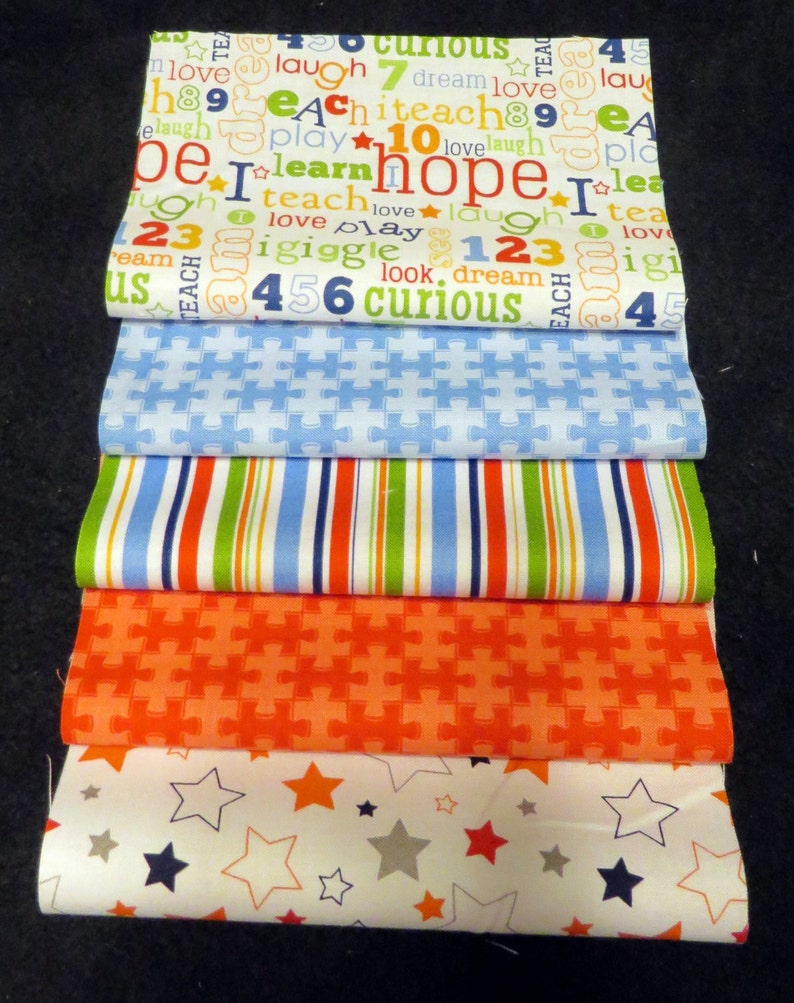 BUiLD A QUiLT Rag Quilt Kit Riley Blake PIECES OF HOPE Brand New Fabric 48 6 Riley Blake Sqs image 2