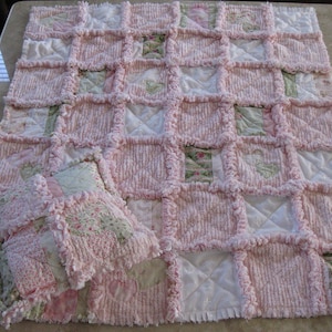 5 DIFFERENT Instructions!!!RAG Quilt, 2 Size Quilt, Heart Quilt, Rag Tote, Changing Pad, Bib and Burp Cloth PATTERNS BaBY Sew Easy to Make