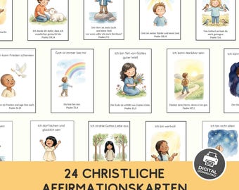 Tarjetas de afirmación cristiana para niños con salmos, tarjetas de ánimo, salmos y versículos bíblicos, tarjetas de afirmación, tarjetas de aprendizaje cristiano.