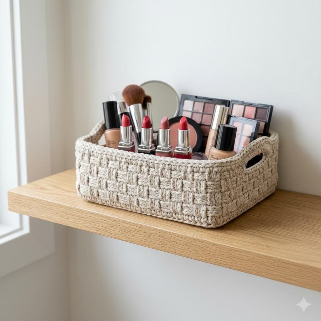 29 Modern Crochet Patterns to Refresh Your Handmade Style Today 18 Crochet Square Basket Pattern