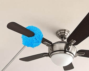 Telescopic Ceiling Fan Duster | Microfiber Brush Head Cleaning Tool