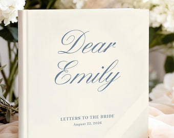 Letters to the Bride Scrapbook, Custom Bridal Shower Memory Book, Bride to Be Gift, Personalized Wedding Gift