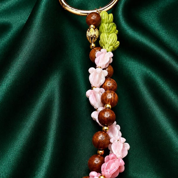 Hawaiian twisted single lei bag / Key chain charm