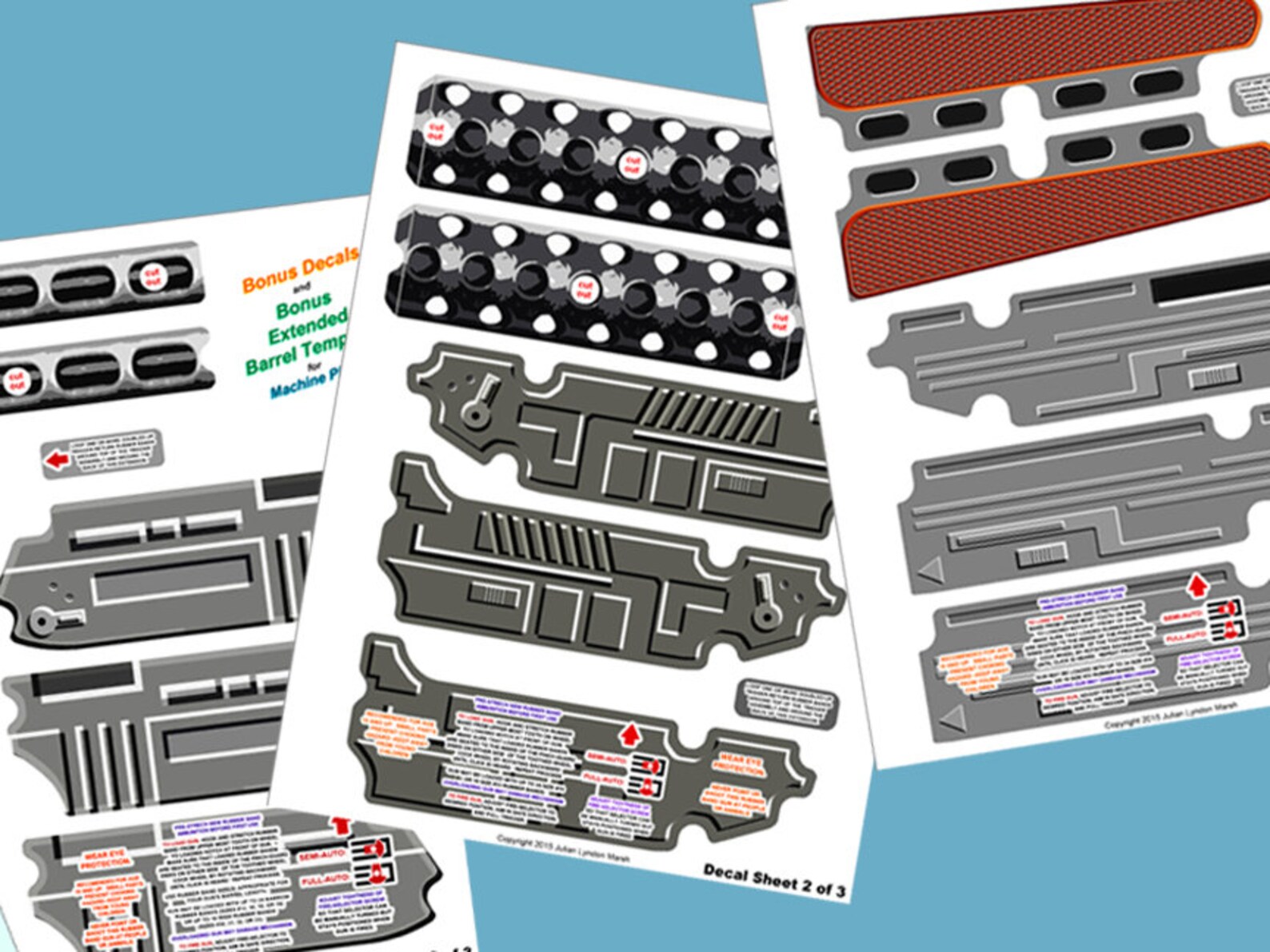 Rubber Band Gun Plans / Carbine and Submachine Gun Printable ...