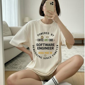 Software Engineer programmer shirt, funny coder shirt, debugging mode on tee, tech gifts for men, computer science t-shirt