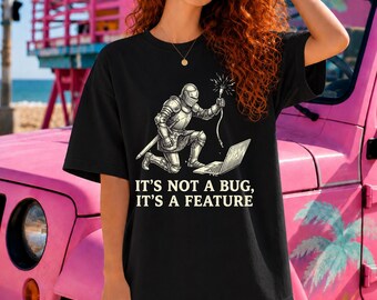 Medieval Knight Shirt, Fantasy Art Tee, Funny Coder, Programmer Gift, Medieval Humor, History Lover Gift