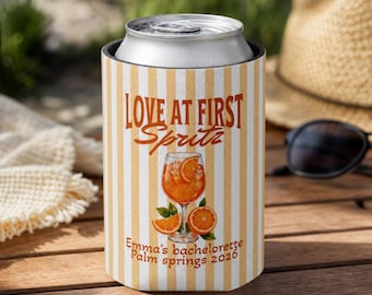 Porta-latas personalizado para despedida de solteira | Amor à primeira borrifada