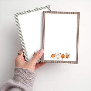Fall themed notepad | 5 x 7 notepad | Pumpkin spice season