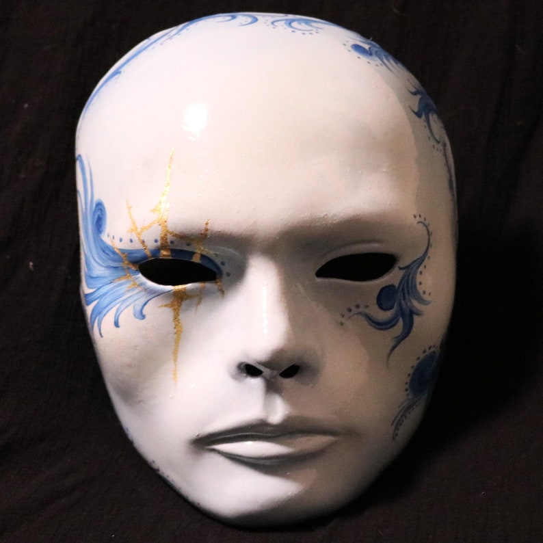 Kintsugi: Resin Cast Mask | Etsy