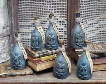 potion bottle "hoot of owl" - 12th scale