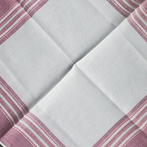 Vintage 50's cotton plaid handkerchief image 5