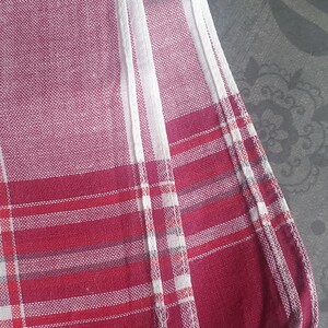 Vintage 50's cotton plaid handkerchief image 8