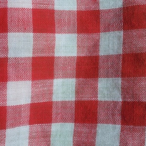 Vintage 50's cotton checkered handkerchief w flaws image 10