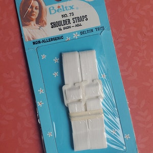 Bretelles blanches en coton vintage - Nouveautés