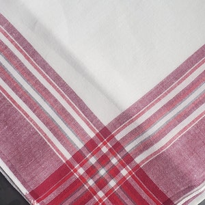 Vintage 50's cotton plaid handkerchief image 2