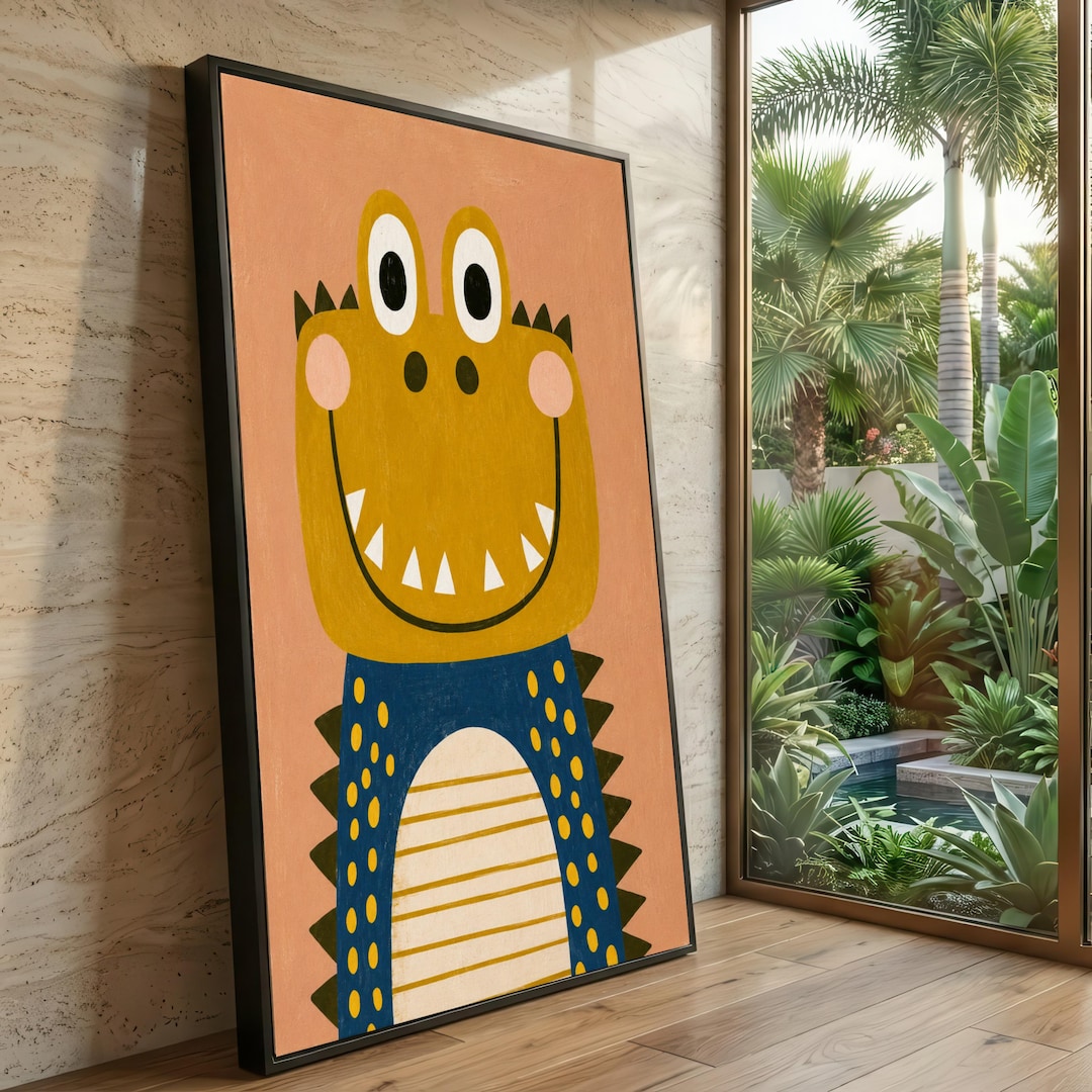 Kids Dinosaur Art Print Whimsical Animal Nursery Poster Etsy kids-dinosaur-art-print-whimsical-animal-nursery-poster-etsy