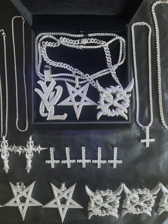 YVL Chain Custom Playboi Carti Ken Carson Opium Hip Hop Rap - Etsy