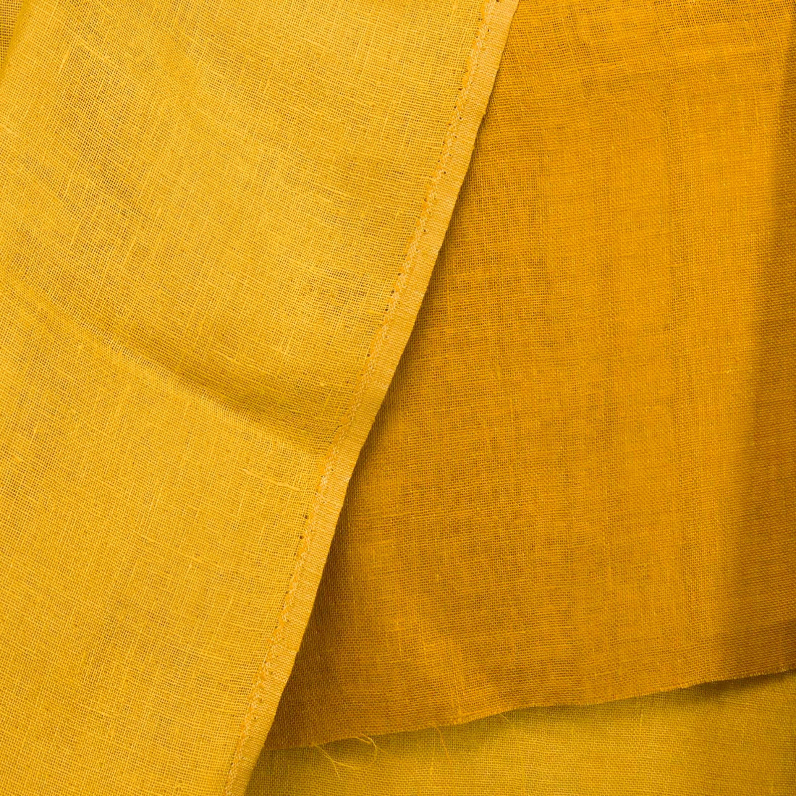 Yellow linen fabric linen cloth scarfs fabric curtains Etsy