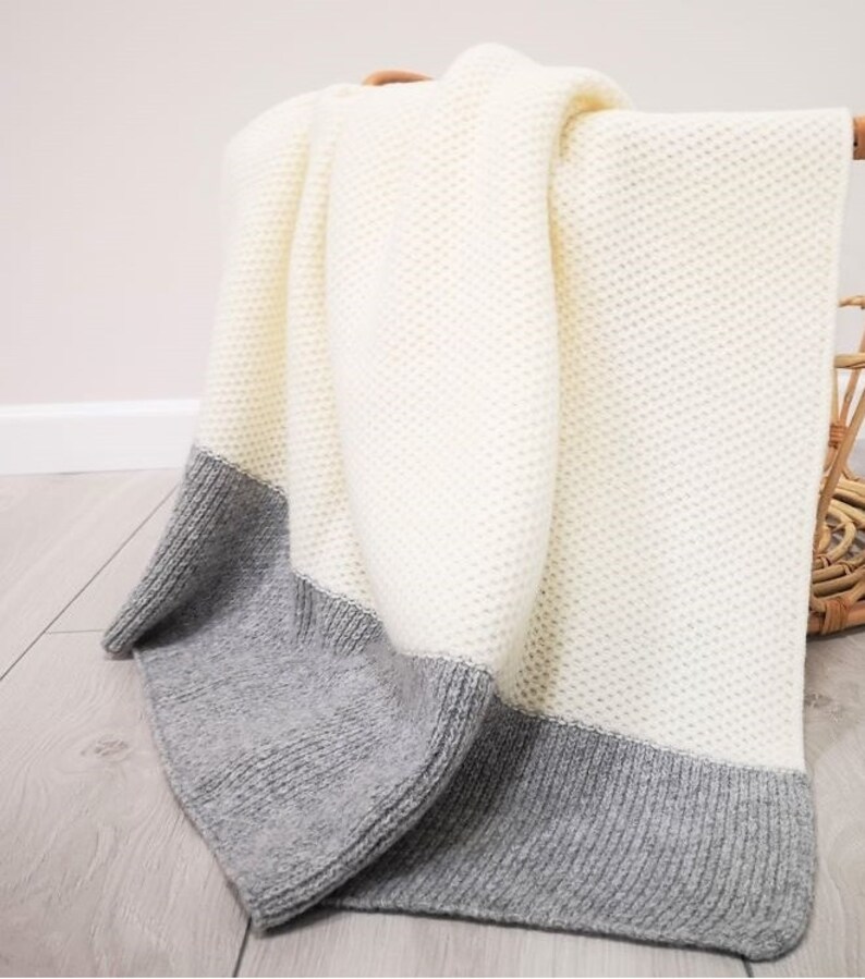 Merino Wool Blanket Plaid Bedspread Natural Blanket Bed Etsy Australia