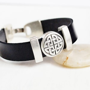Celtic Vegan Leather Bracelet for Men or Women Celtic Gift - Etsy