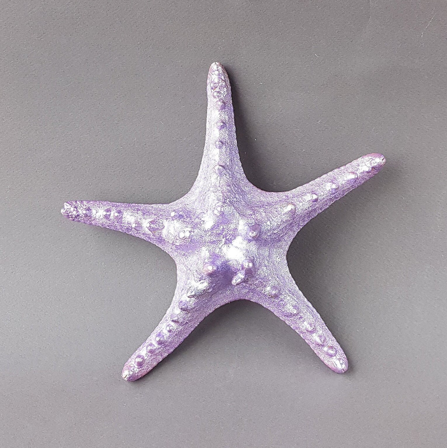 Large Starfish Wall Hanging Decor Purple Starfish Home Decor Etsy
