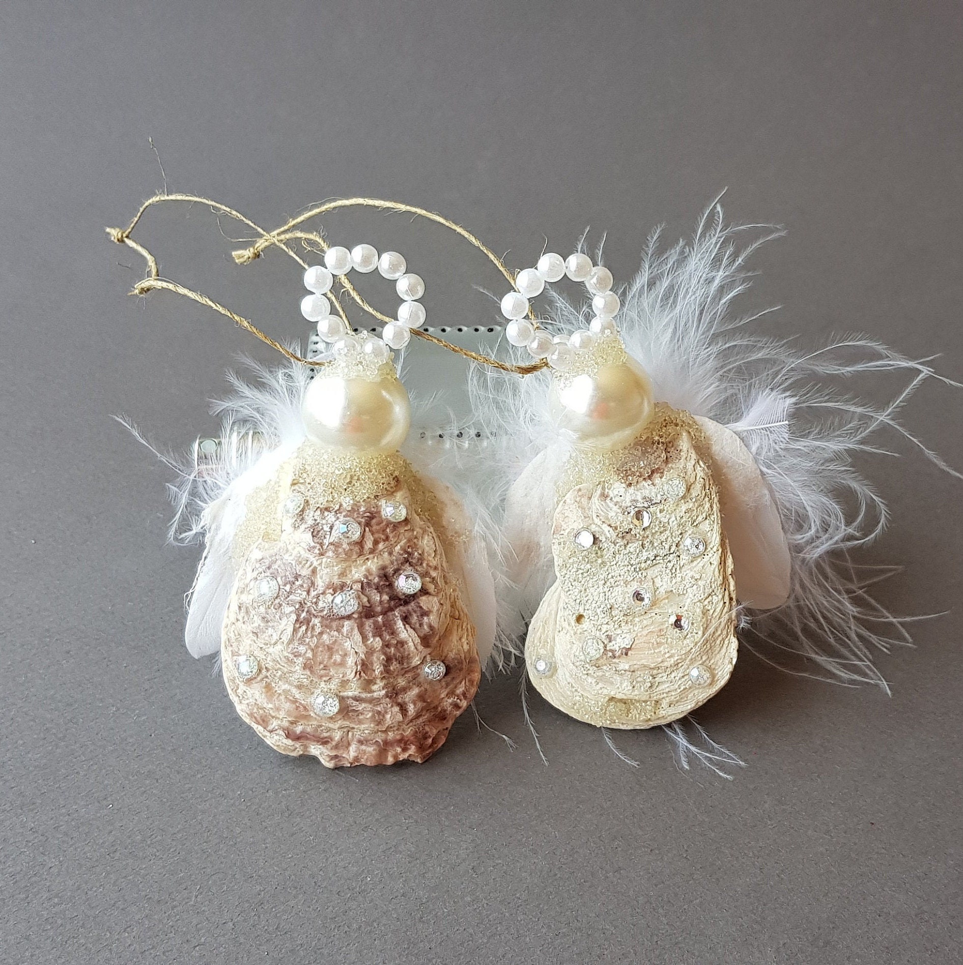Guardian Shell Angel, Christmas Seashell Angel, Angel Decoration, Oyster  Shell, Coastal Beach House Decor - Etsy