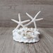 Beach Theme Wedding Cake Topper Seaside Shell wedding decor Seashell Starfish Nautical Destination Coastal Wedding Topper White Cake Top