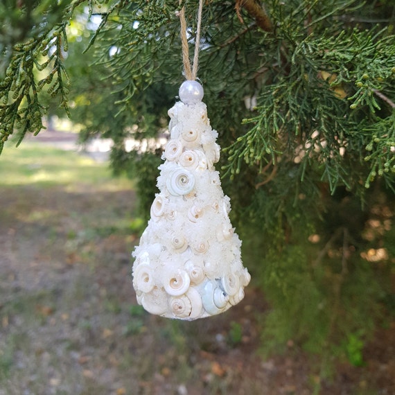 Mini Christmas Tree Shell Christmas Tree Miniature Beach Etsy