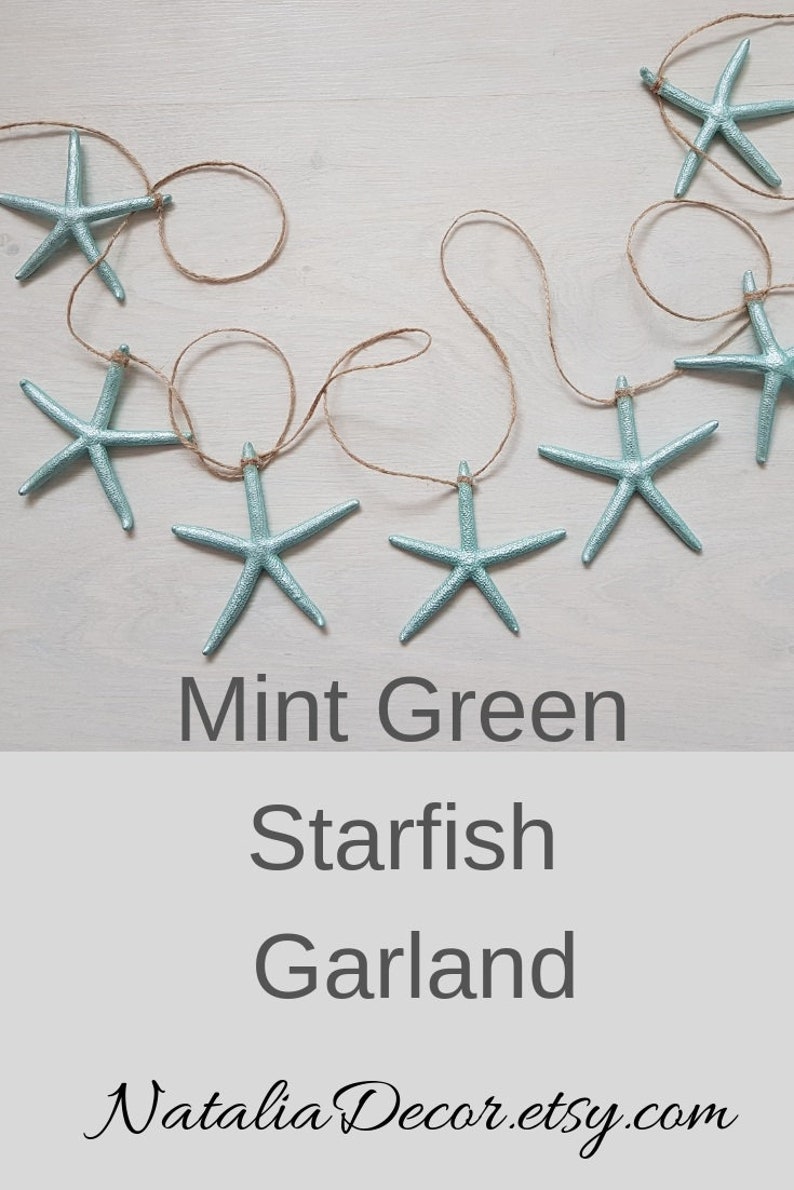 Starfish Garland Beach Wedding Garland Christmas Sea Shell Etsy