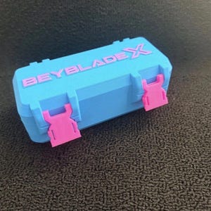 Personalized 3D Printed Beyblade Storage Case | Holds 3 Beyblades, Custom Name Travel Box, Carrying case