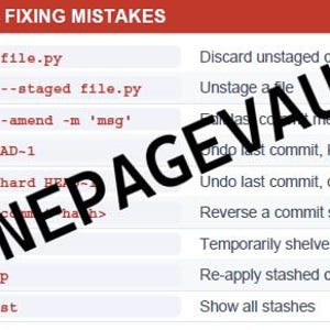 May include: A technical reference chart titled UNDOING & FIXING MISTAKES listing Git commands including git restore, git commit --amend, git reset, git revert, git stash, git stash pop, and git stash list with their corresponding functional descriptions.