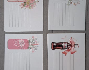 Soda Pop Notepad Set | 2-Pack Memo Pads, 25 Pages Each
