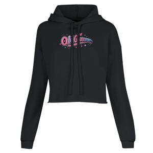 O.M.G.eeee T-shirt: cropped dameshoodie