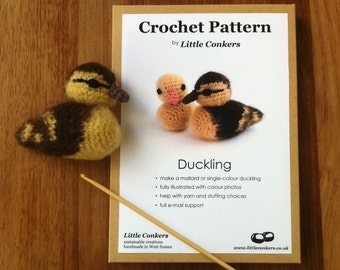 Crochet Duckling Pattern / Easter Gift for Crocheter / Crochet Pattern Gift / Printed Paper Pattern / Craft Gift / Crochet Chick Spring