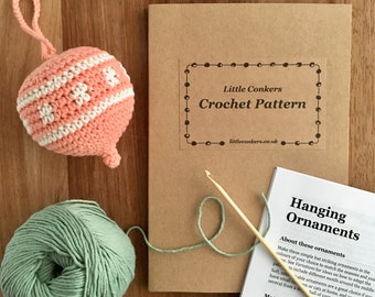 Ornament Crochet Pattern / Gift for Crocheter / Recycled Eco-friendly Christmas Gift Spring Crochet Gift Craft Gift Printed Paper Pattern