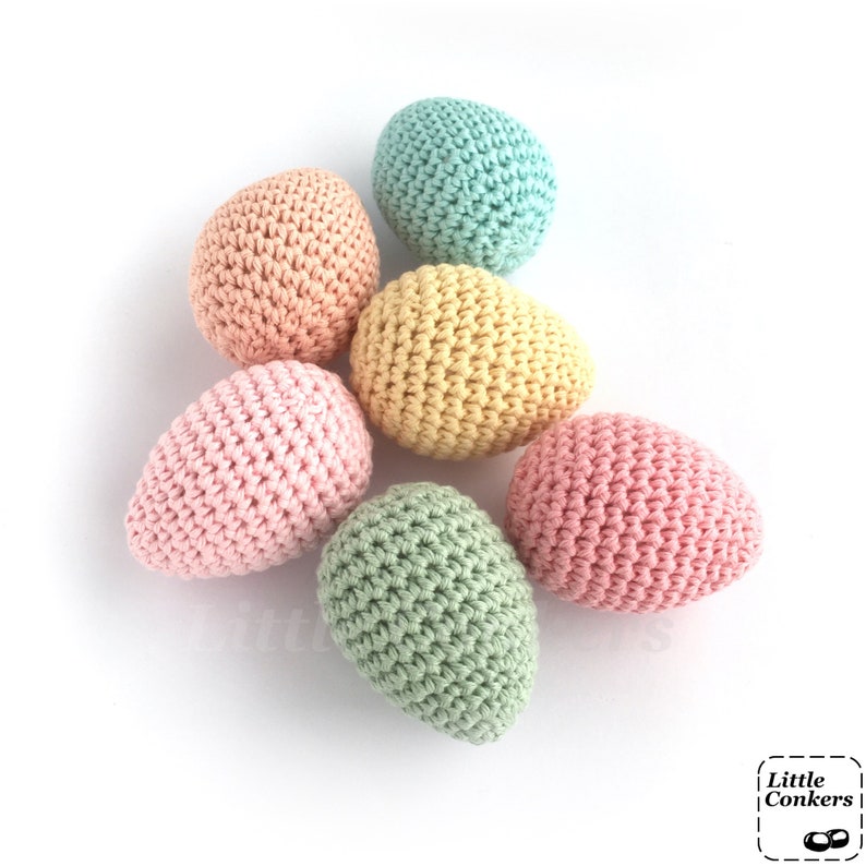 Crocheted eggs